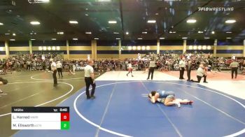 145 lbs Consi Of 16 #2 - Lochlynn Harned, Warrior WC vs Miranda Ellsworth, Aztec WC