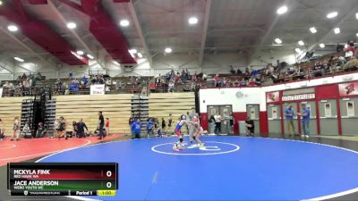 53-58 lbs Round 2 - Jace Anderson, Webo Youth WC vs Mckyla Fink, Red Hawk WA