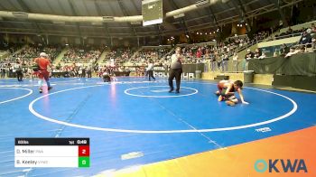 83 lbs Consi Of 8 #2 - Diesel Miller, Perry Wrestling Academy vs Ben Keeley, Verdigris Youth Wrestling