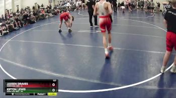 117 lbs Quarterfinals (8 Team) - Chase Jenny, Nebraska Red vs Colton Shaffer, Iowa USA Red