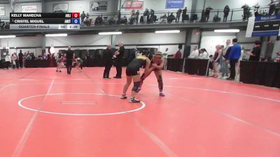 132 lbs Quarterfinal - Kelly Mahecha, Arlington vs Cristel Miguel, Amity