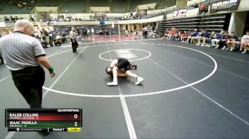 132 lbs Quarterfinals (8 Team) - Isaac Padilla, Vacaville vs Kaleb Collins, Mahomet-Seymour