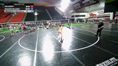 125 lbs Baileigh Williams, Nevada 2 HS Girls vs Ava DeWitt, Montana Billings HS Girls
