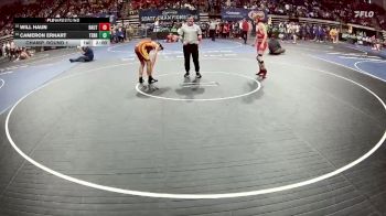 D 1 120 lbs Champ. Round 1 - Cameron Erhart, Terrebonne vs Will Haun, Haughton