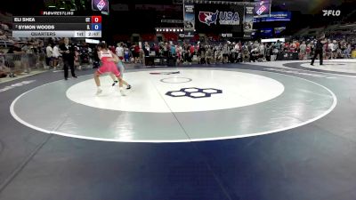 100 lbs Quarters - Eli Shea, CT vs Symon Woods, IL