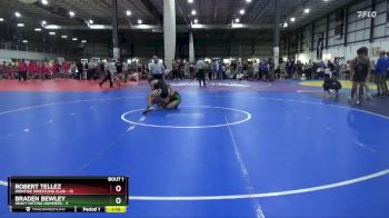 126 lbs Round 1 (3 Team) - Robert Tellez, IRONTIDE WRESTLING CLUB vs Braden Bewley, HEAVY HITTING HAMMERS