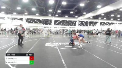 78 lbs Semifinal - Carlo Cortez, No Team vs Patrick Griffin, No Team