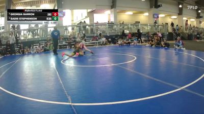 80 lbs Semifinal - Georgia Barron, Spartan Mat Club vs Sadie Stephenson, NXT Level Wrestling Academy