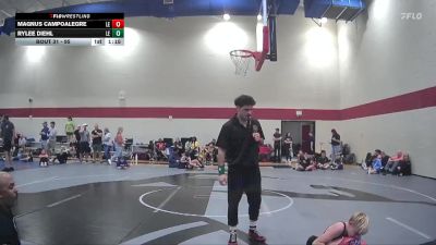 95 lbs Round 2 - Rylee Diehl, Carolina Reapers vs Magnus Campoalegre, Cobra Wrestling Club