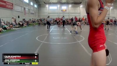 106 lbs Round 4 (6 Team) - John Winseman, Full Circle Green vs Caleb Schaetzle, Capital City WC