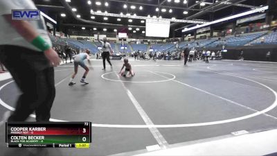 72 lbs Round 1 (6 Team) - Cooper Karber, Prodigy NDT vs Colten Becker, Black Fox Academy