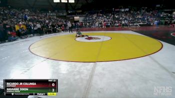 4A 190 lbs Quarterfinal - Ricardo Jr Colunga, Eastmont vs Navarre Dixon, Emerald Ridge