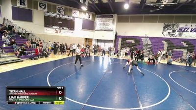 126 lbs Cons. Semi - Liam Harper, Wasatch Wrestling Club vs Titan Hall, Aviator Wrestling Academy