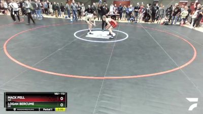 113 lbs Champ. Round 2 - Mack Pell, WA vs Logan Bercume, OR