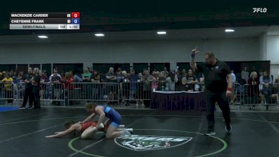 118 lbs Semifinal - Mackenzie Carder, OH vs Cheyenne Frank, MI