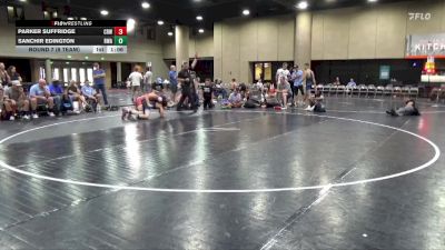 140 lbs Round 7 (8 Team) - Sanchir Edington, RWA vs Parker Suffridge, Crossroads Wrestling