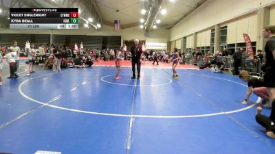 75 lbs Rr Rnd 1 - Violet Engleright, CT Whale Orca vs Kyra Beall, ICWL Bruisers Girls