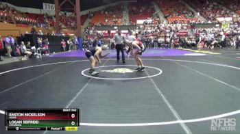 3-2-1A 165 Cons. Round 2 - Easton Nickelson, Hoxie vs Logan Seifreid, Cimarron