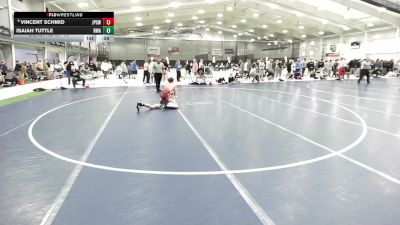 120 lbs Cons. Rd Of 16 - Vincent Schmid, Jack Pine Savage Wrestling vs Isaiah Tuttle, Nebraska Wrestling Academy