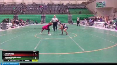 120 lbs Placement Matches (8 Team) - Joanna Martinez, Carrollton vs Aicha Hill, Jordan