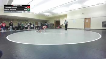 110lbs Cons. Round 5 - Abigail Steiner, Sumner (Girls) vs Andrea Garcia, Eisenhower (Girls)