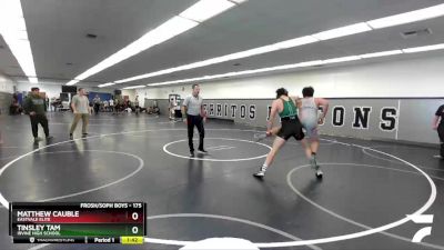 175 lbs Quarterfinal - Tinsley Tam, Irvine High School vs Matthew Cauble, Eastvale Elite