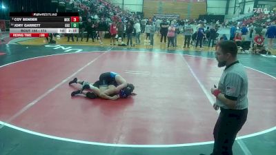 174 lbs Semifinal - Jory Garrett, Carl Albert vs Coy Bender, McKendree