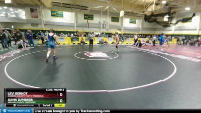 140 lbs Cons. Round 2 - Levi Berndt, Harding County Youth Wrestling vs Gavin Davidson, William County Firestorm