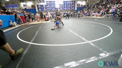 61 lbs Rr Rnd 3 - Colten Sumrall, Harrah Little League Wrestling vs Logan Hewitt, Blue Devil Wrestling