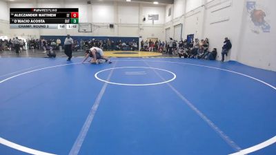 289 lbs Champ. Round 2 - Aleczander Matthew, Santa Teresa vs D`macio Acosta, Sutter