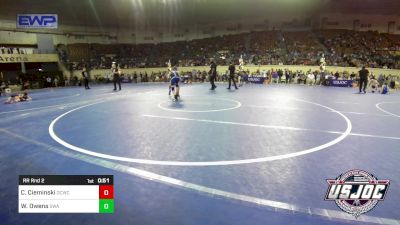 88 lbs Rr Rnd 2 - Charlie Cieminski, Deer Creek Wrestling Club vs Westyn Owens, Shelton Wrestling Academy