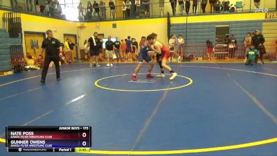 175 lbs Cons. Round 2 - Nate Poss, Kanza FS/GR Wrestling Club vs Gunner Owens, Kanza FS/GR Wrestling Club