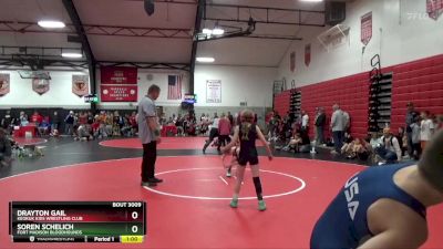 Round 1 - Soren Schelich, Fort Madison Bloodhounds vs Drayton Gail, Keokuk Kids Wrestling Club