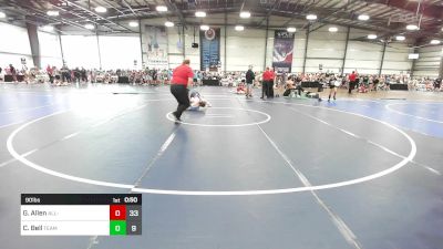 90 lbs Rr Rnd 3 - Gianna Allen, All-American Wrestling Club vs Cooper Bell, Team Bro