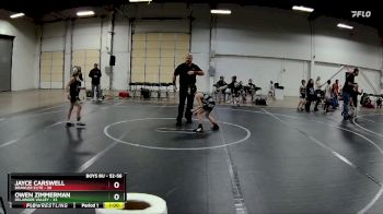 52-56 lbs Cons. Round 3 - Jayce Carswell, Brawler Elite vs Owen Zimmerman, Delaware Valley