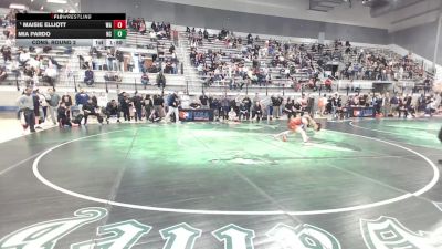 U17 Women - 40 lbs Quarters - Maisie Elliott, WA vs Mia Pardo, NC