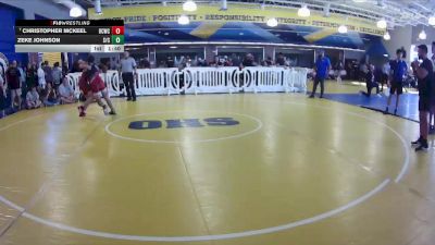 144 lbs Champ. Round 2 - Christopher McKeel, Black Creek Wrestling Club vs Zeke Johnson, Sunlake / Caveman