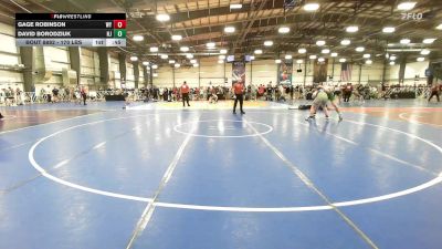 170 lbs Consi Of 16 #2 - Gage Robinson, WY vs David Borodziuk, NJ