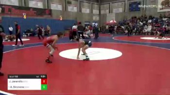 114 lbs Round Of 16 - Julian Jaramillo, Buchanan vs Aiden Simmons, Bakersfield