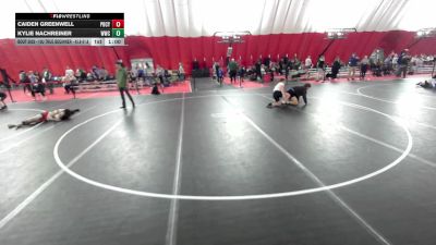 10U True Beginner - 45.8-51.8 Champ. Round 1 - Caiden Greenwell, Pardeeville Boys Club Youth Wrestling vs Kylie Nachreiner, Waunakee Wrestling Club