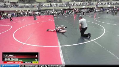 112 lbs Cons. Round 5 - Kaleb Brown, Pack 732 Wrestling Academy vs Leo Jirak, DC Elite Wrestling