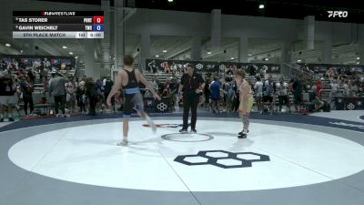 67 kg 5th Place Match - Tas Storer, Poway RTC vs Gavin Weichelt, Tiger Wrestling Club