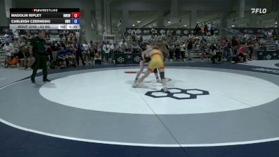 53 kg Cons. Rd Of 16 - Madolin Ripley, USAW Maine East Wrestling Club vs Carleigh Czerneski, Bulldog Wrestling Club