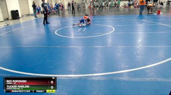 75 lbs Placement (4 Team) - Tucker Marlow, LPGE/B Wolves vs Roy Popowski, Canby