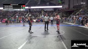 130 lbs Cons. Round 2 - Lucas Dobbs, Jeff West vs Isaiah Dugan, Kansas YG