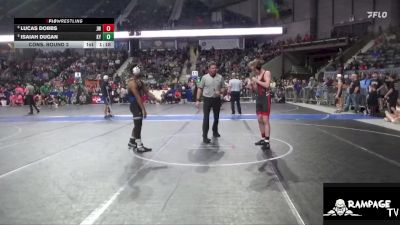 130 lbs Cons. Round 2 - Lucas Dobbs, Jeff West vs Isaiah Dugan, Kansas YG