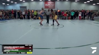 160 lbs Cons. Round 3 - Leonardo Bennett Northam, Smithfield Wrestling vs LaDreus Williams, MOBC Lions