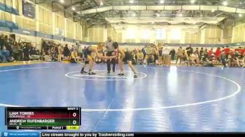 150 lbs Round 1 (4 Team) - Liam Torres, Noblesville vs Andrew Rufenbarger, Delta