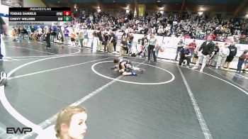 58 lbs Quarterfinal - Tobias Daniels, Hilldale Youth Wrestling Club vs Chevy Welden, Raw
