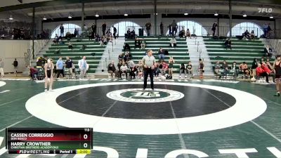 113 lbs Cons. Round 4 - Harry Crowther, Christian Brothers Academy(NJ) vs Cassen Correggio, Don Bosco